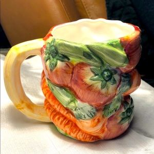 Mug signed World Bazaars Inc  carrots for Easter